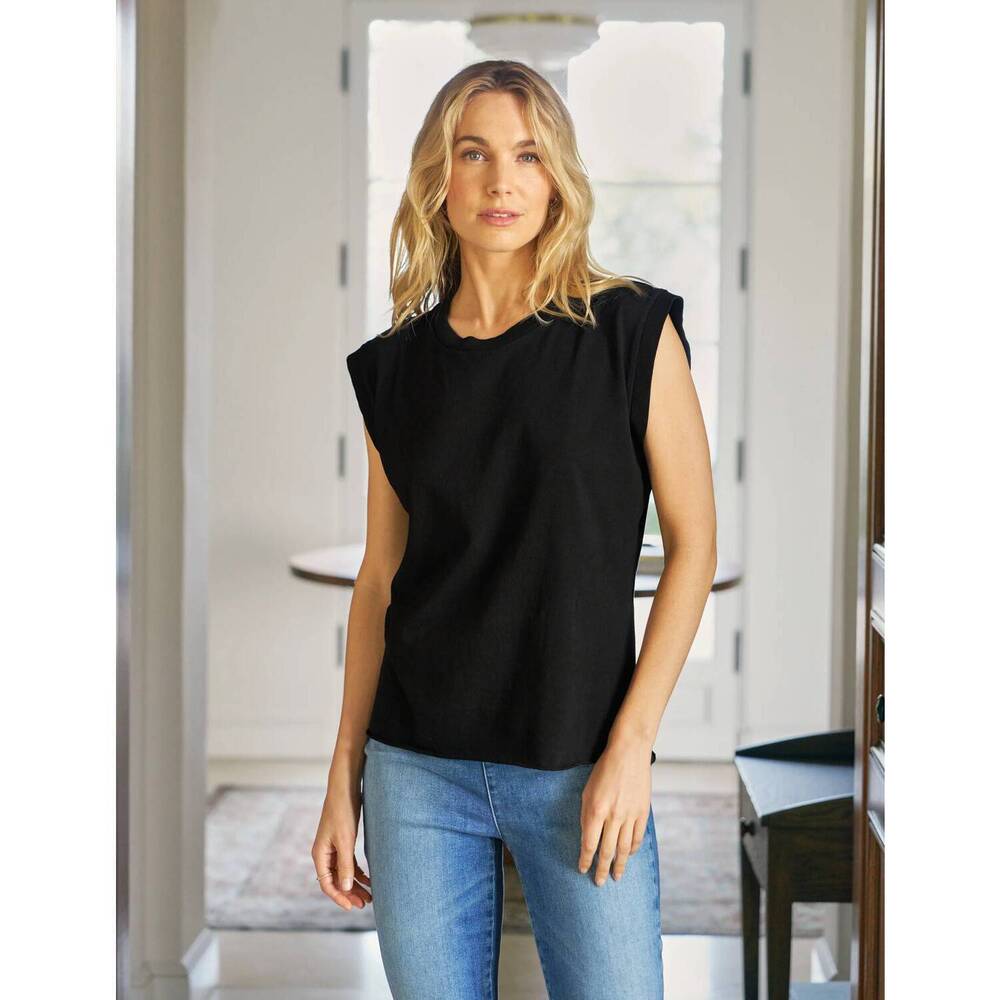 NEW FRANK & EILEEN aiden muscle tee in black